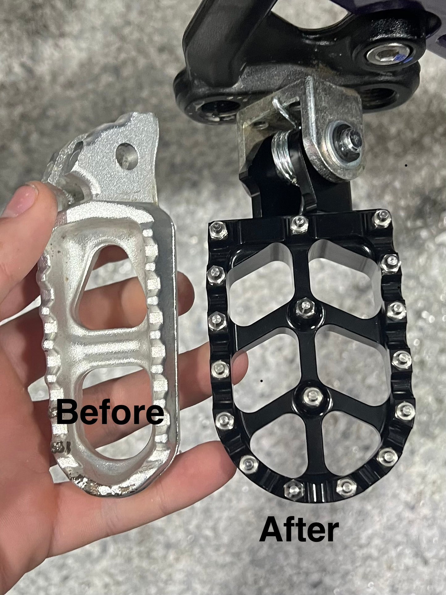 Upgraded Foot Pegs For Emoto’s