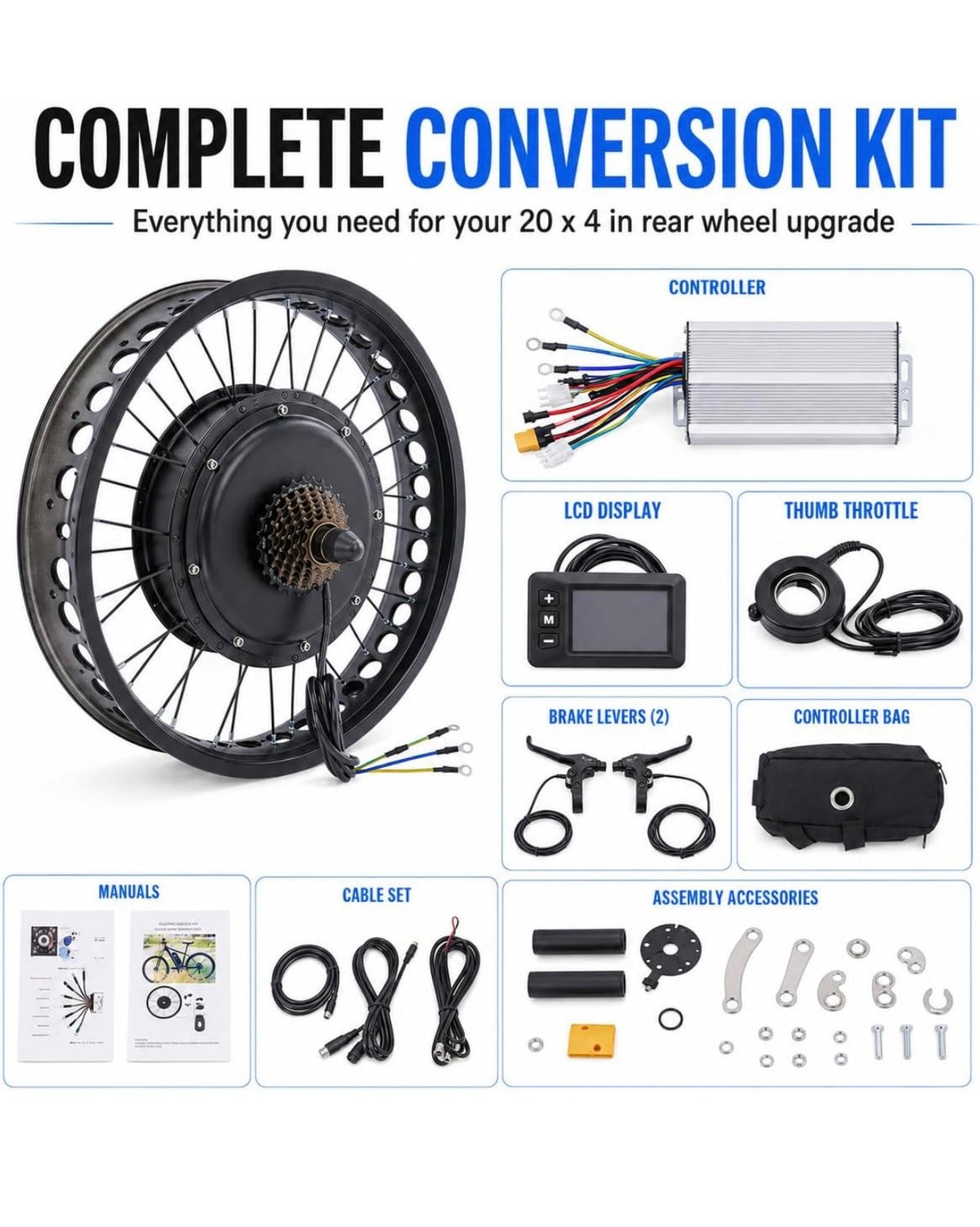 48v 2000w 20 x 4 Tire Sleeper Kit