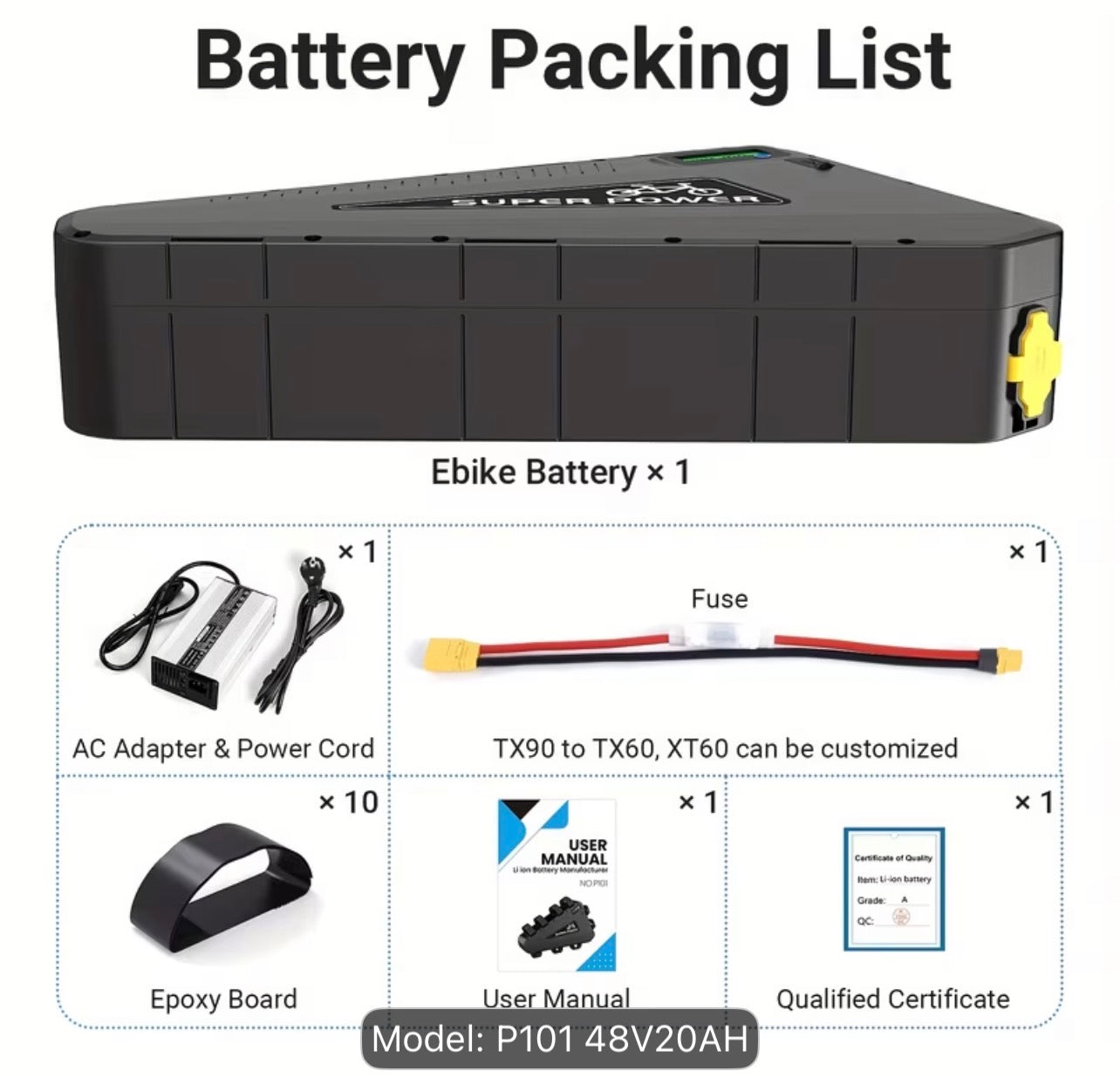 48v 20ah Conversion Kit Battery