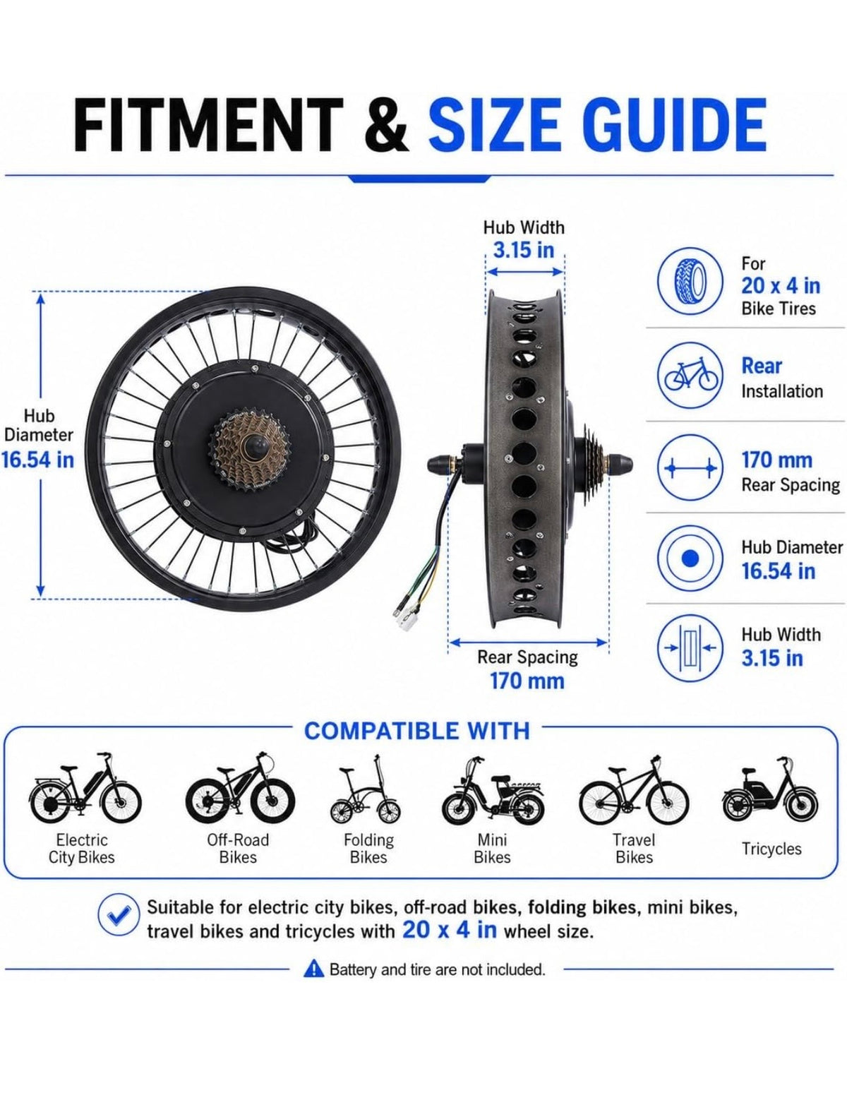 48v 2000w 20 x 4 Tire Sleeper Kit