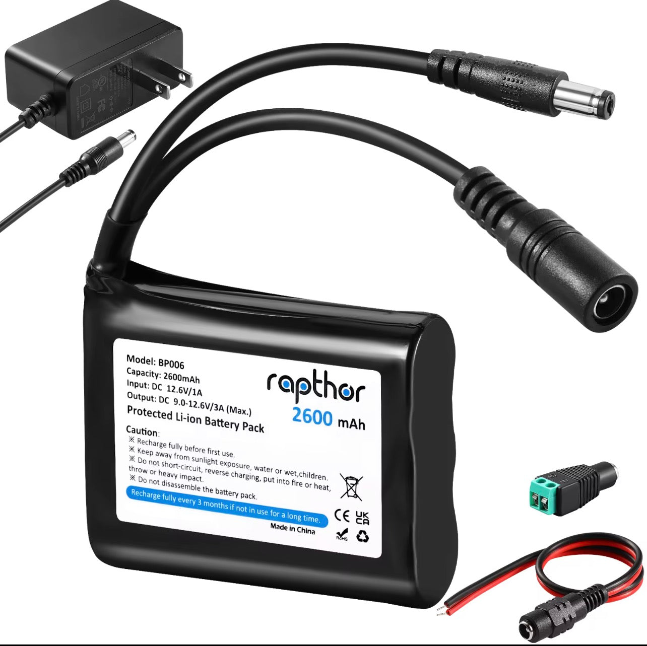 Rechargeable 12v battery for Baja/Rocklight